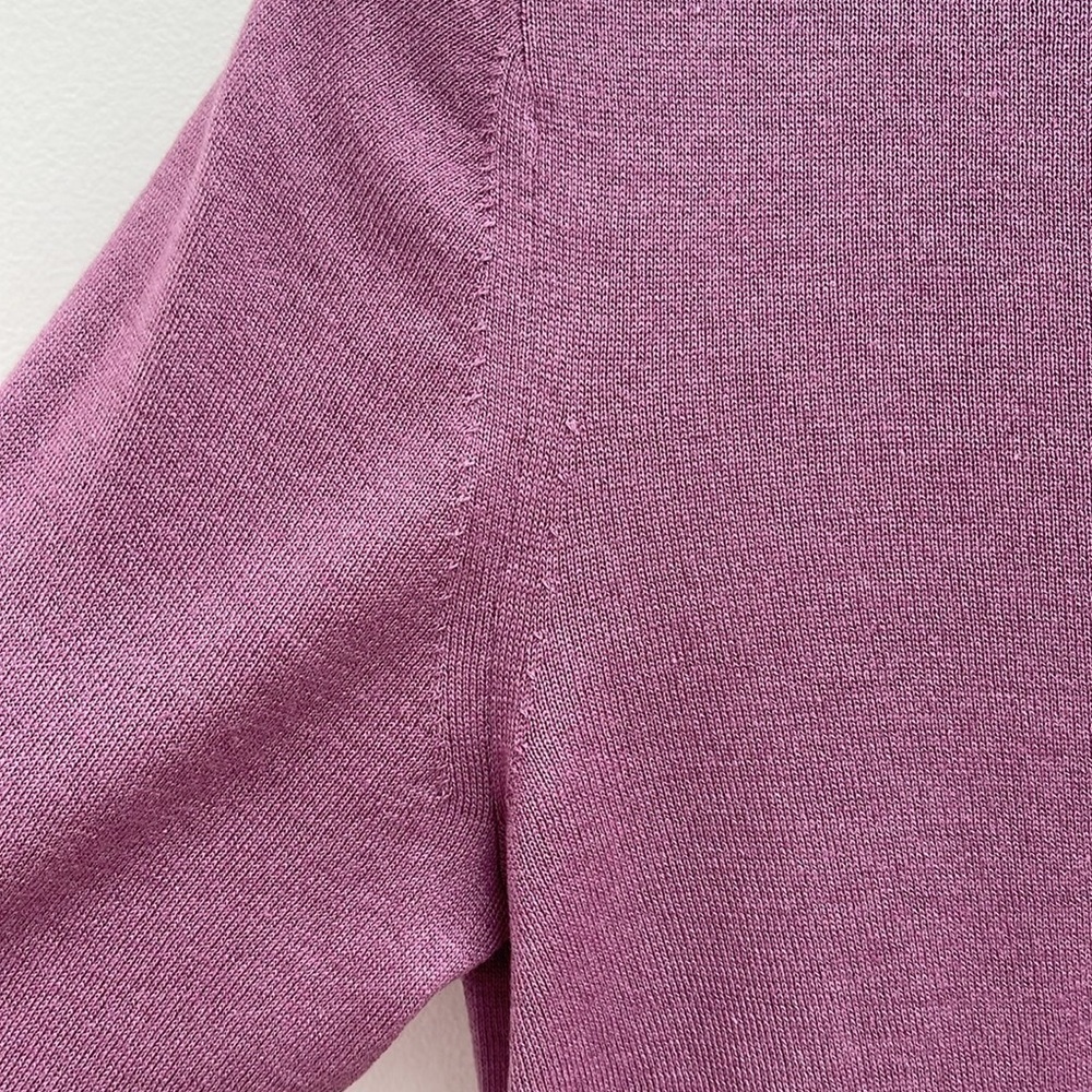 MaxMara silk & cashmere sweater fuscia light purple size small - Picture 5 of 6
